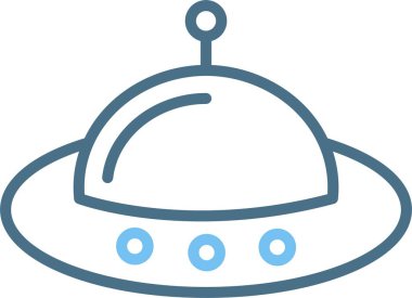 Uçuş Çizgisi İki Renk Simgesi