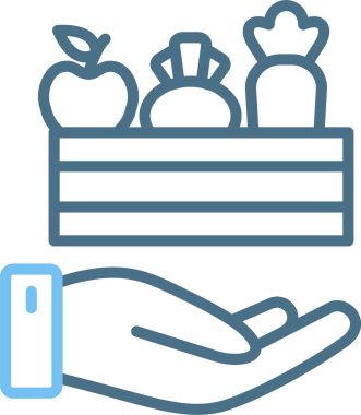 Gıda Bağışı Hattı İki Renk Simgesi