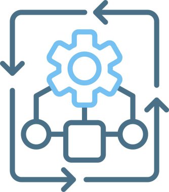 Ok Satırı İki Renk Simgesi