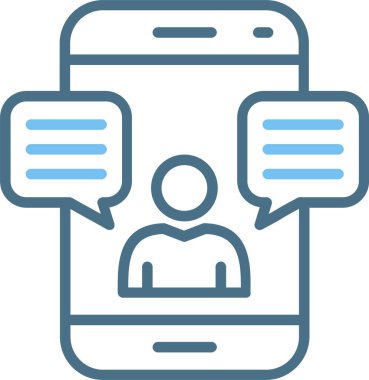 Sohbet Satırı İki Renk Simgesi