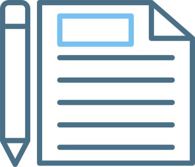 Sözleşme Satırı İki Renk Simgesi