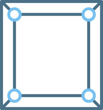 Çerçeve Çizgisi İki Renk Simgesi