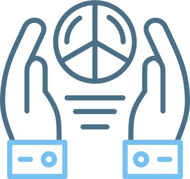 Barışçıl Satır İki Renk Simgesi