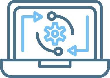 İşlem Satırı İki Renk Simgesi