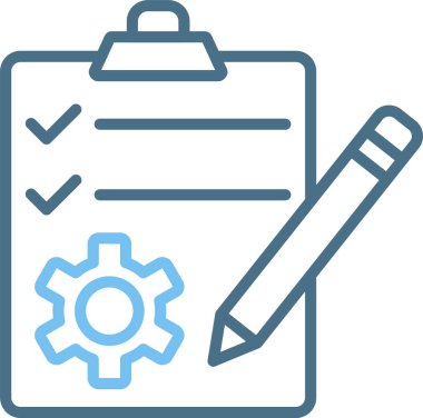 Proje Satırı İki Renk Simgesi