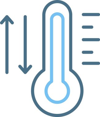 Termometre Satırı İki Renk Simgesi