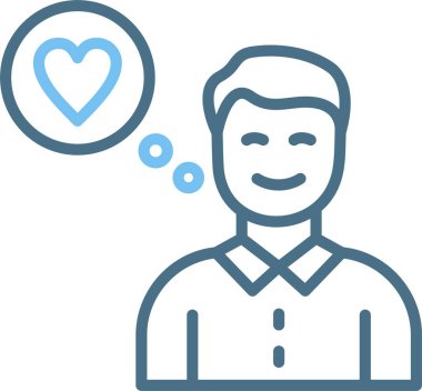 Aşk Satırı İki Renk Simgesi