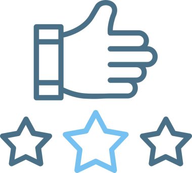 Beğeni Satırı İki Renk Simgesi