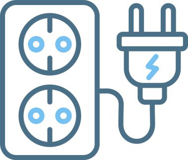 Soket Satırı İki Renk Simgesi