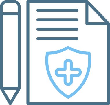 Sigorta Satırı İki Renk Simgesi