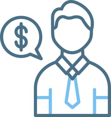 Ödeme Satırı İki Renk Simgesi