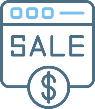 Satışlar Satışları İki Renk Simgesi