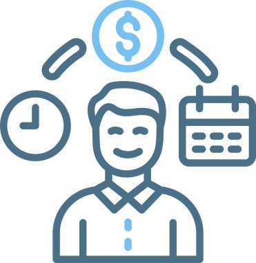 Çalışma Satırı İki Renk Simgesi