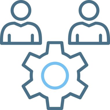 Çarklı Satır İki Renkli Simge