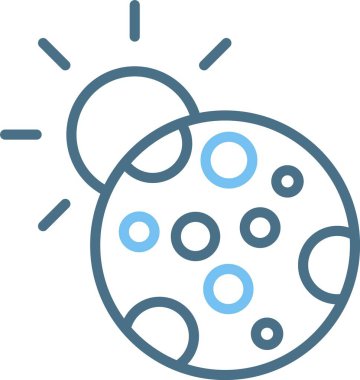 Tutulma Satırı İki Renk Simgesi