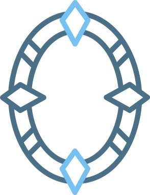 Çerçeve Çizgisi İki Renk Simgesi