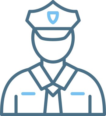 Güvenlik Çizgisi İki Renk Simgesi