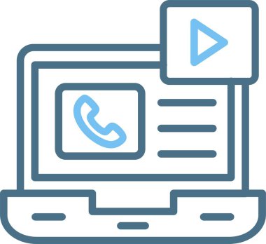 Sosyal Medya Satırı İki Renk Simgesi