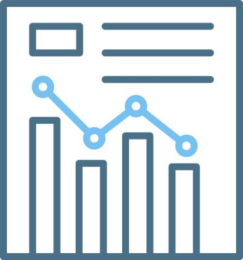 İstatistik Satırı İki Renk Simgesi