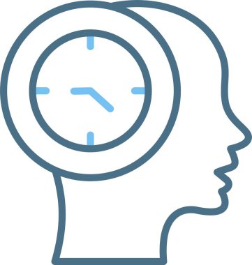 Zaman Çizgisi İki Renk Simgesi