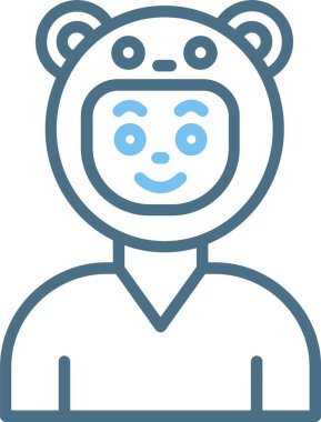 Ayı Çizgisi İki Renk Simgesi