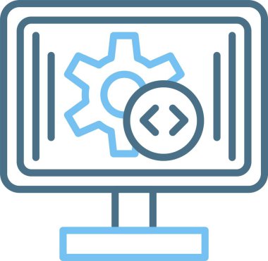 Geliştirme Satırı İki Renk Simgesi