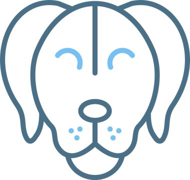 Köpek Çizgisi İki Renk Simgesi