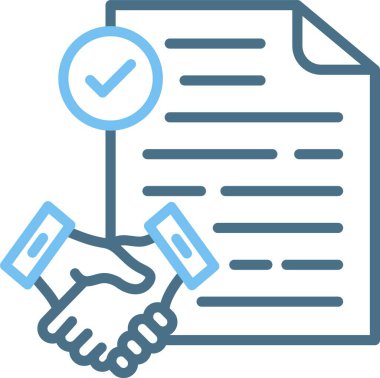 İstihdam Satırı İki Renk Simgesi