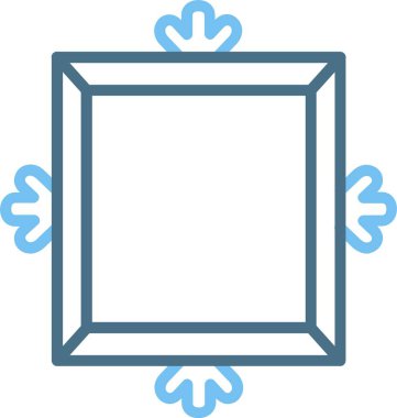 Çerçeve Çizgisi İki Renk Simgesi