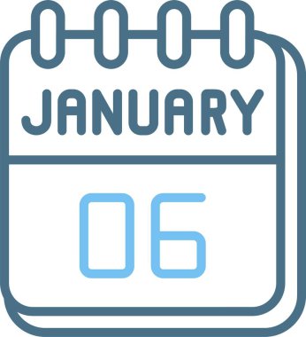 6 Ocak Satır İki Renk Simgesi