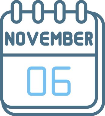 6 Kasım Satır İki Renk Simgesi