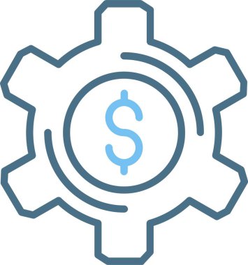 Satışlar Enablement Satır İki Renk Simgesi