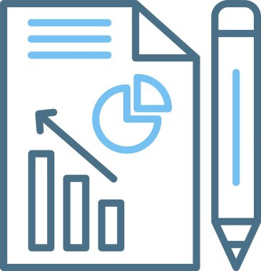 Seo Rapor Satırı İki Renk Simgesi