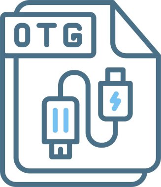 OTG Satır İki Renk Simgesi