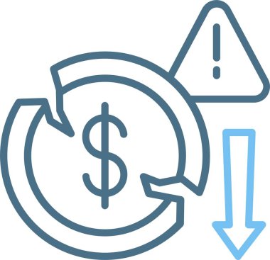 İflas Satırı İki Renk Simgesi