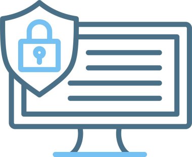 Bilgisayar Satırı İki Renk Simgesi