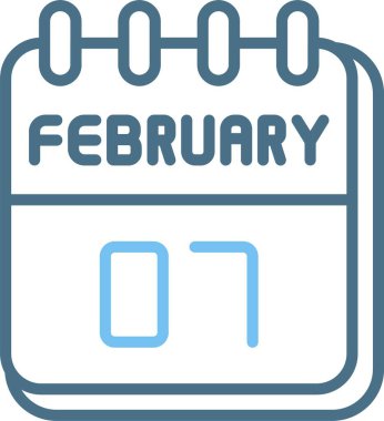 7 Şubat Satır İki Renk Simgesi