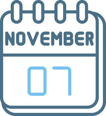 7 Kasım Satır İki Renk Simgesi