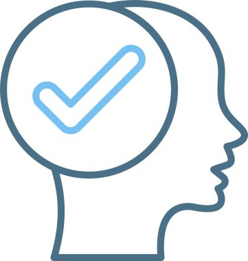 Pozitif Satır İki Renk Simgesi