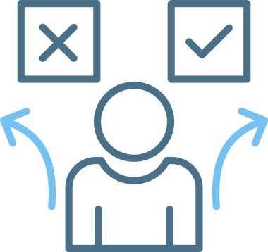 Karar Satırı İki Renk Simgesi