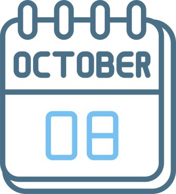 8 Ekim Satır İki Renk Simgesi