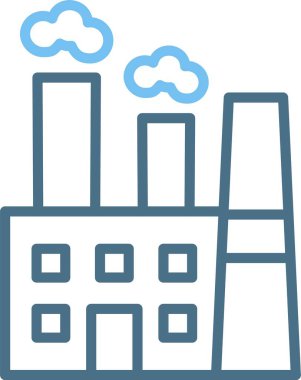 Fabrika Satırı İki Renk Simgesi