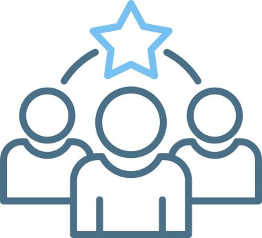 Liderlik Satırı İki Renk Simgesi