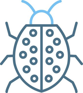 Uğur Böceği Satırı İki Renk Simgesi