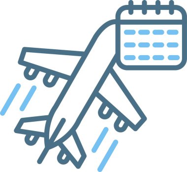 Zaman Çizelgesi İki Renk Simgesi