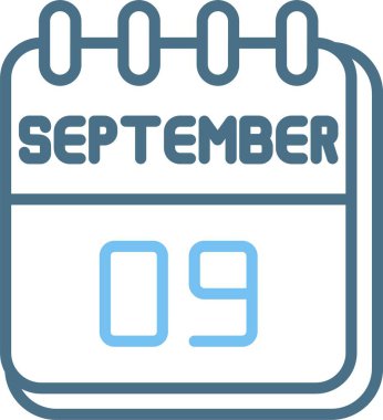 9 Eylül Satır İki Renk Simgesi