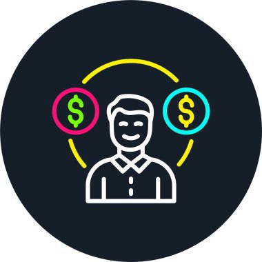 Nakit akışı Çizgisi Çok Renkli Simge