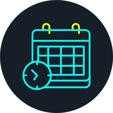 Zaman Çizelgesi Çoklu Renk Simgesi