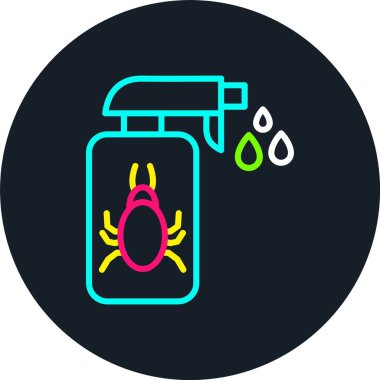 Bit Çizgisi Karşıtı Çok Renkli Simge