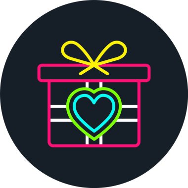 Hediye Satırı Çok Renkli Simge